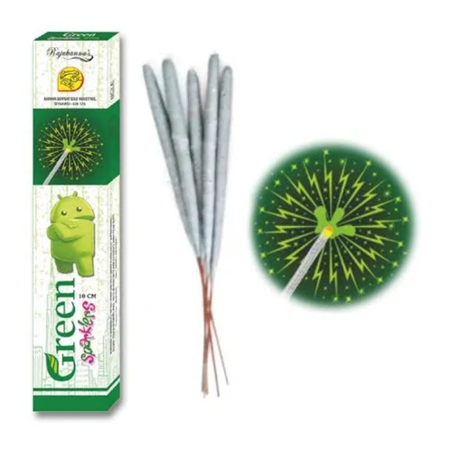 10cm Green Sparklers