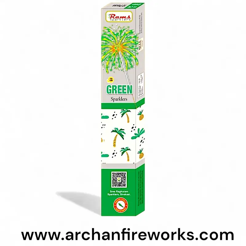 15cm Green sparlers